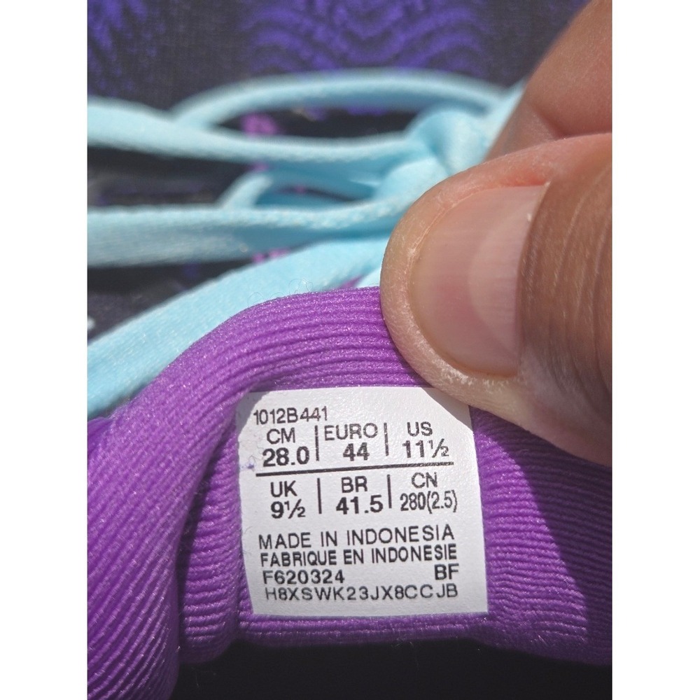 ASICS Gel-Cumulus 25 Women's Running Shoes Size 11.5 Black Purple 1012B441 - Picture 5 of 6